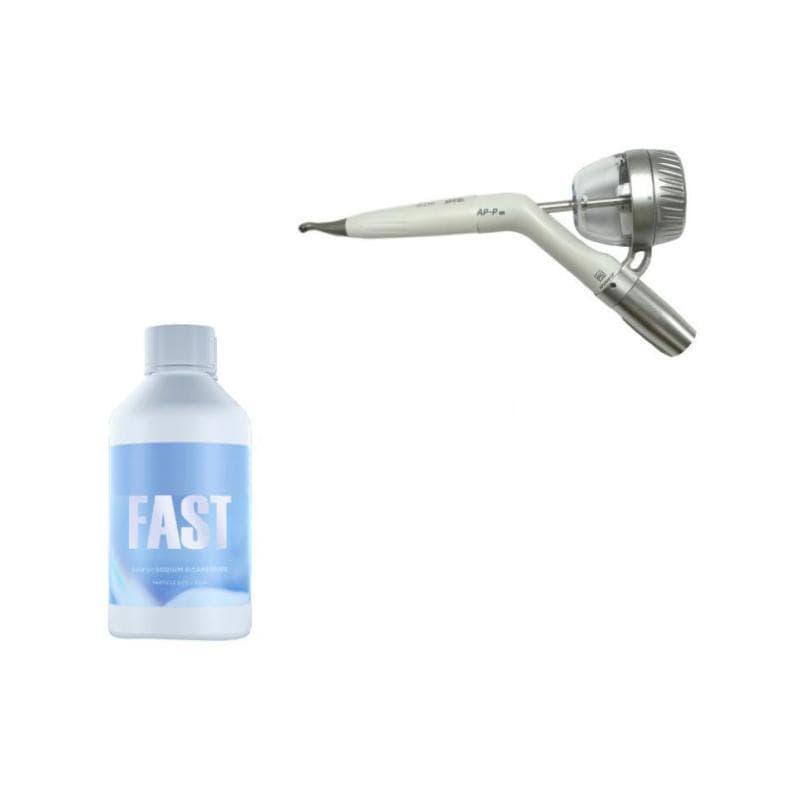 AP-P Pro Dental Air Polisher + 4 x Fast Sodium Bicarbonate Powder 65um