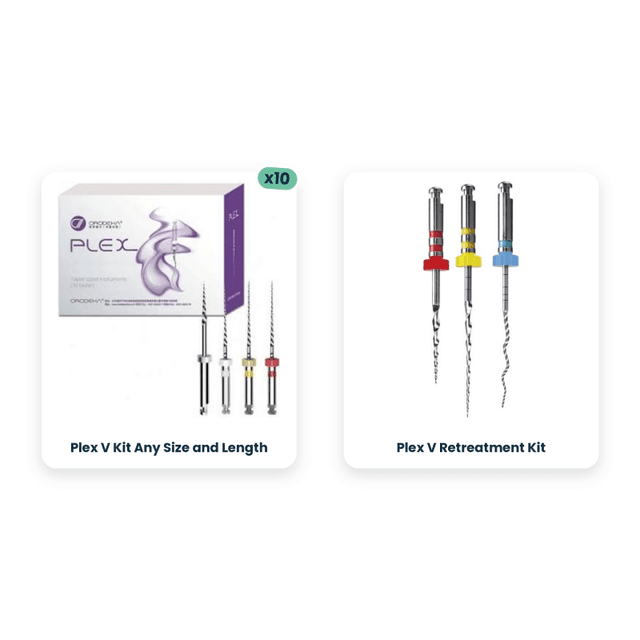 10 Kit of Plex V Any Size and Length + Plex V Retreatment Kit